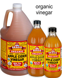 Kill Fleas with Bragg all natural organic vinegar